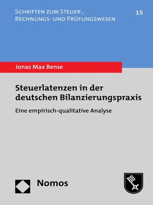 cover image of Steuerlatenzen in der deutschen Bilanzierungspraxis